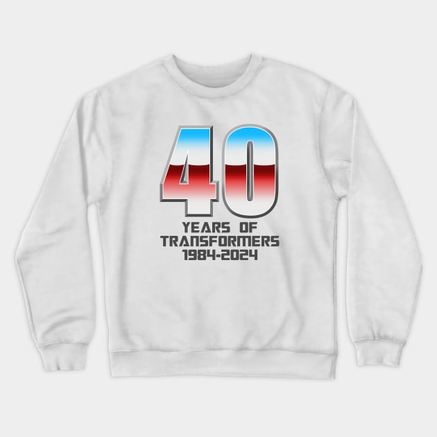 Transformers: GEN 1 - 40th Anniversary (4 light tees) Crewneck Sweatshirt by ROBZILLA